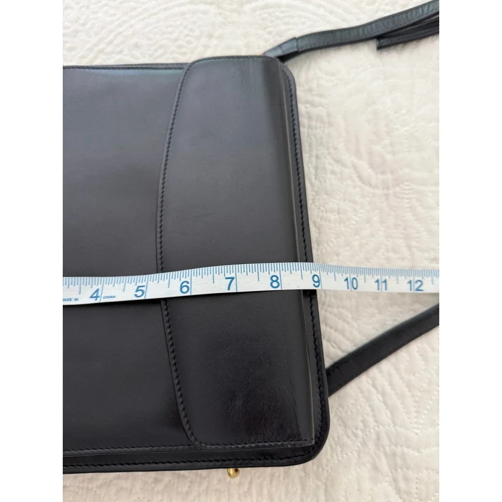 Franklin Quest Planner Bag  Black Full Grain Aniline Leather 12141